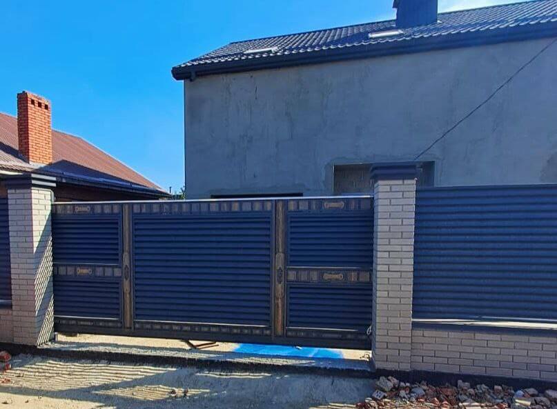 Забор-жалюзи 28м RAL7024/7024 Серый Графит двусторонний МАТТЕ в Екатеринбурге