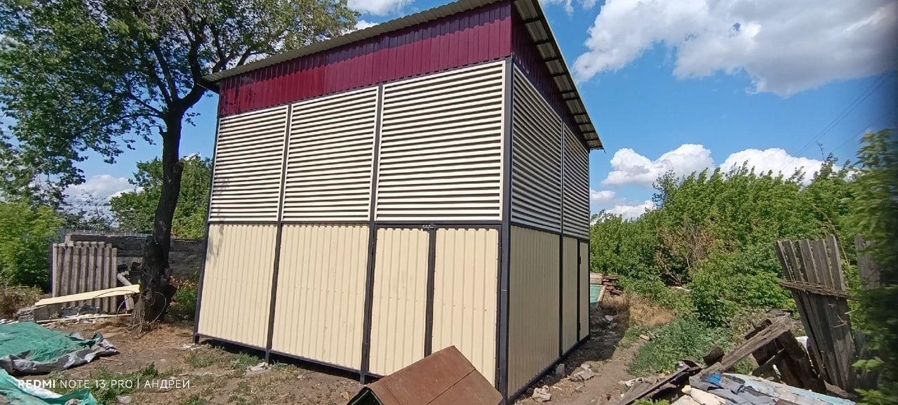 Сенник из ламелей еврожалюзи RAL1015 Слоновая Кость фото 2 в Екатеринбурге