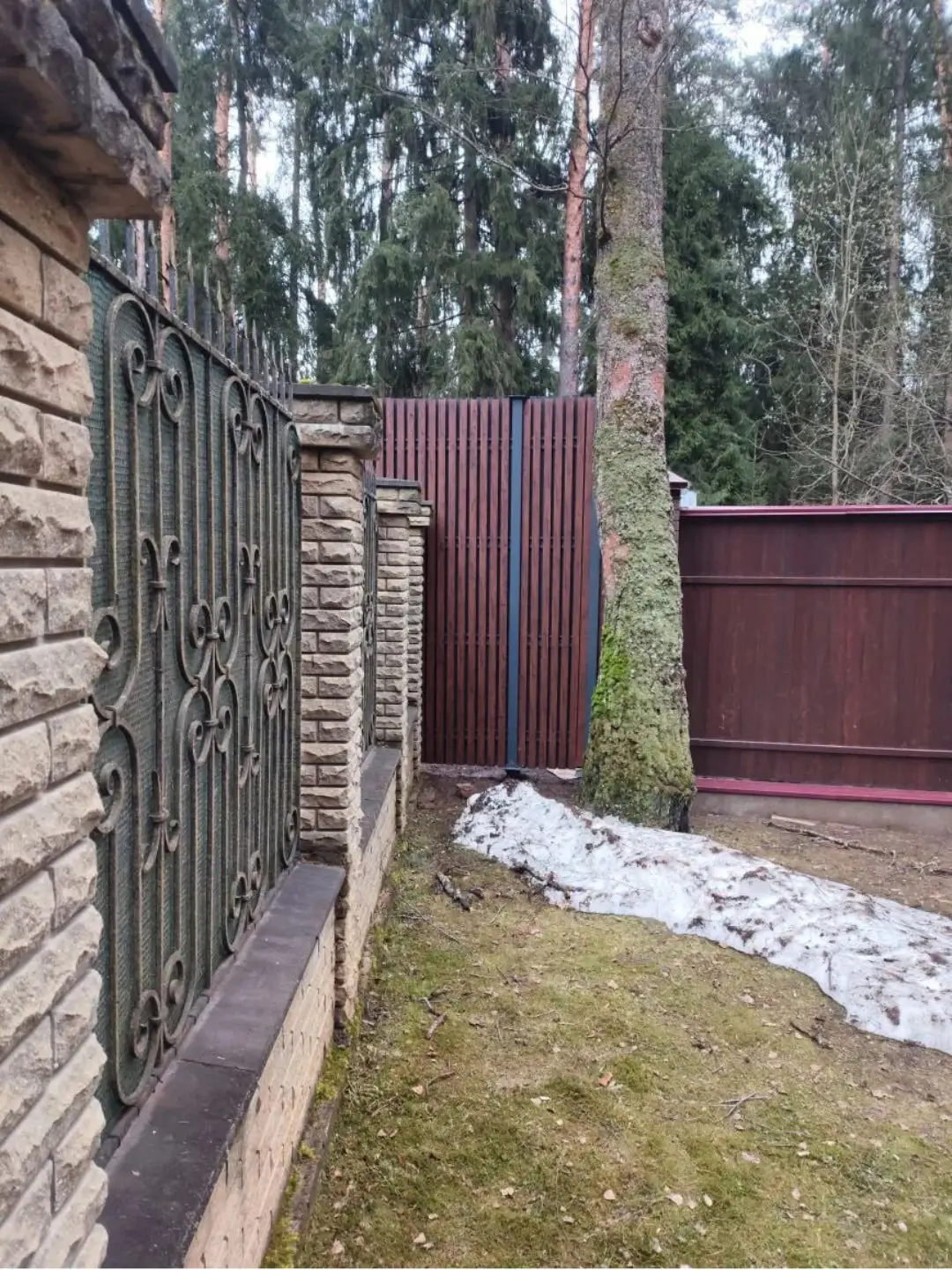 Забор из декоративных реек 7м Темный Дуб 3D Принтек фото 1 в Екатеринбурге